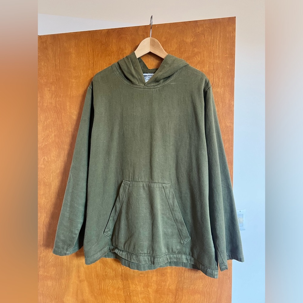 Jungmaven green men’s hemp and cotton hoodie sz m